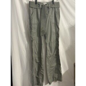 Aeropostale Cargo Jeans Olive Green Brass Studs W/Belt Sz 5/6L